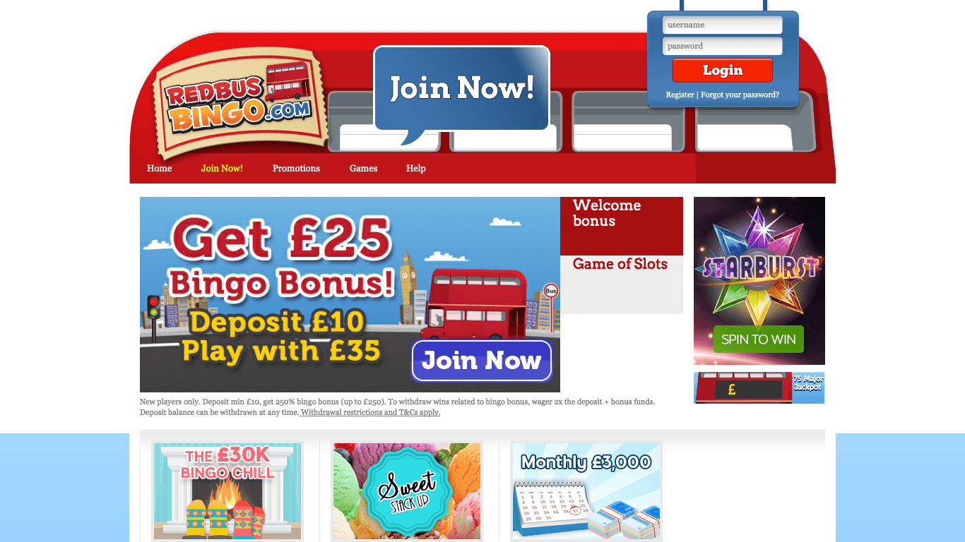 Red Bus Bingo Casino