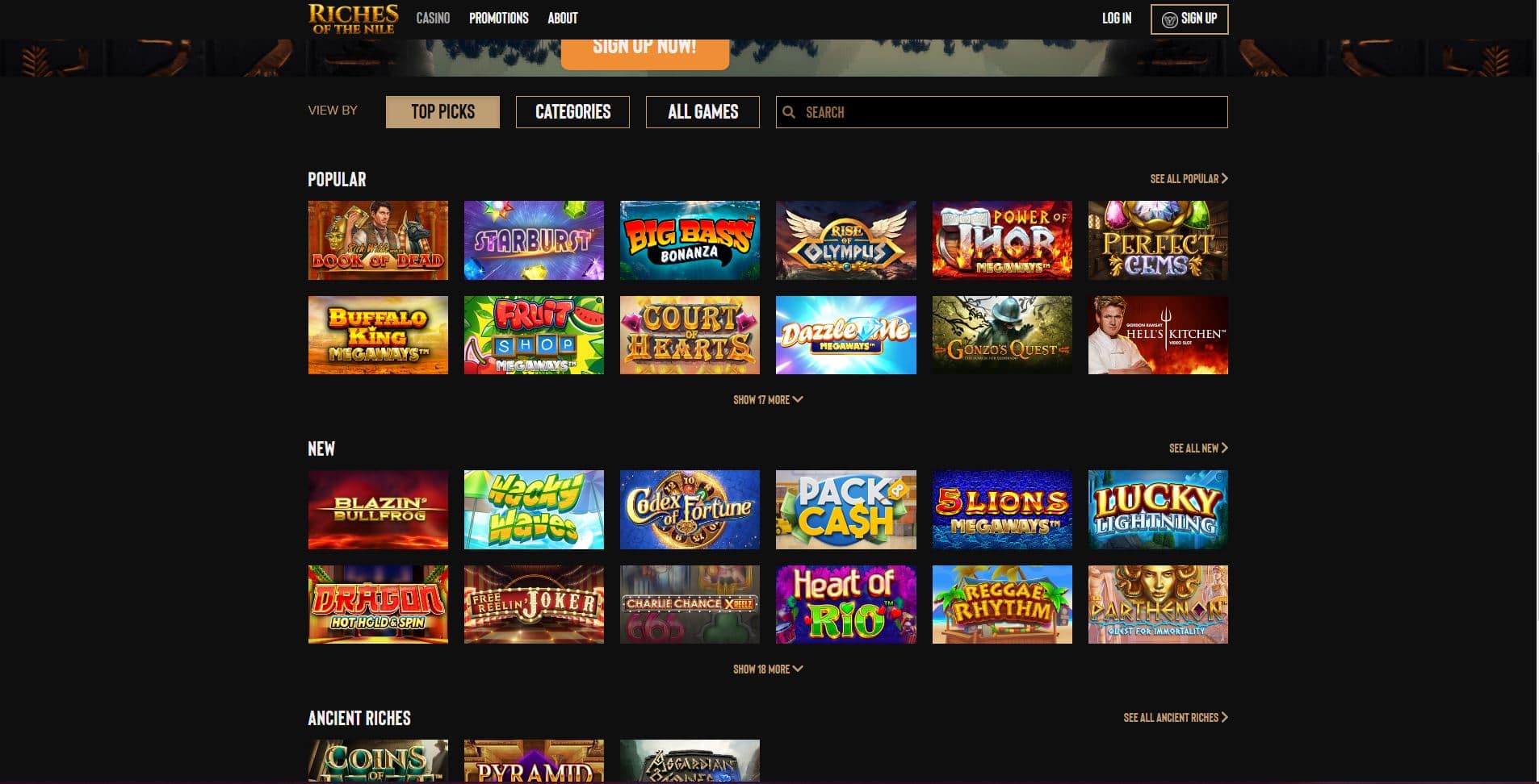 Riches of the Nile Casino