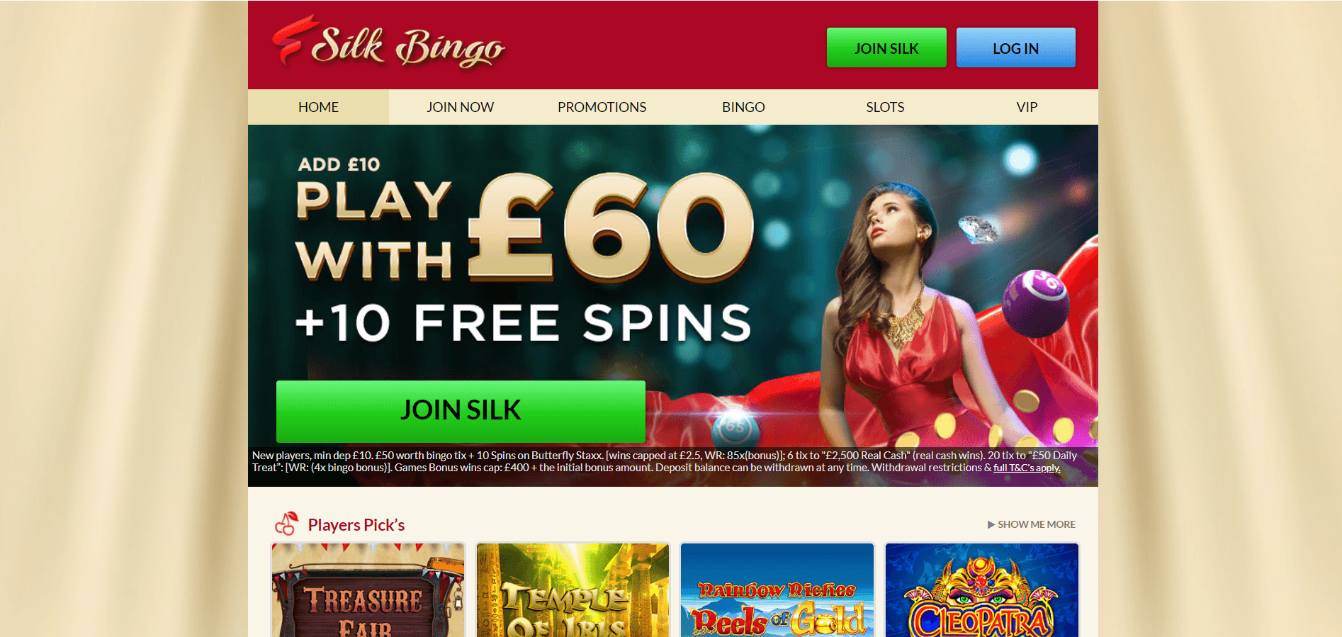 Silk Bingo Casino