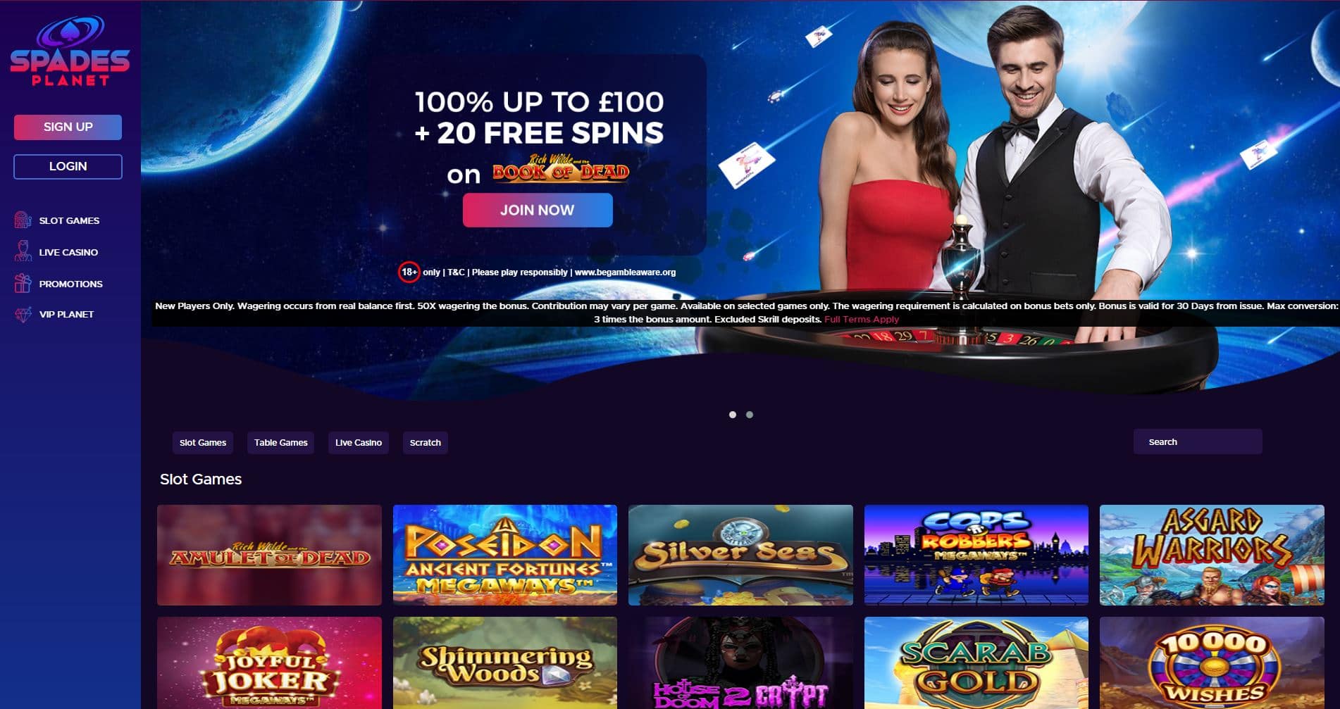 Spades Planet Casino