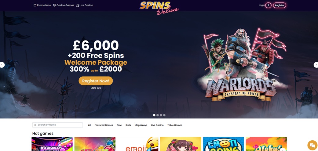 Spins Deluxe Casino