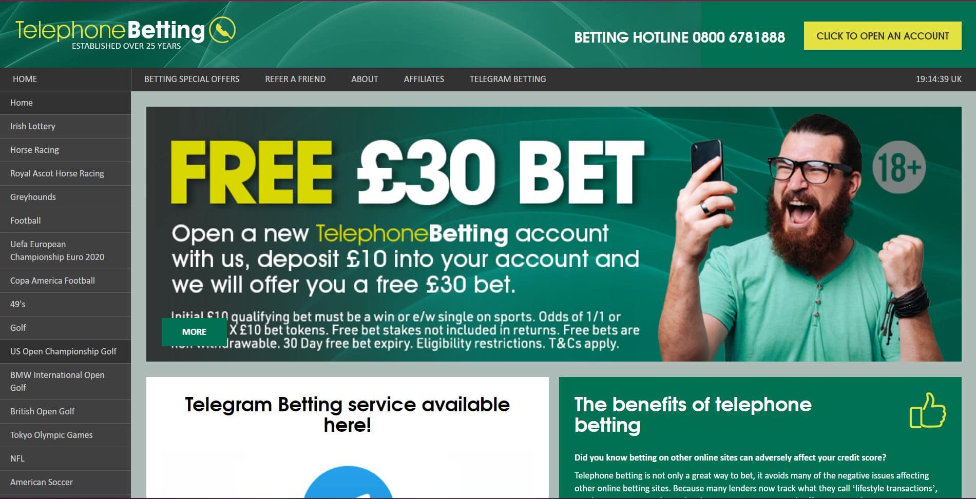 Telephone Betting Casino