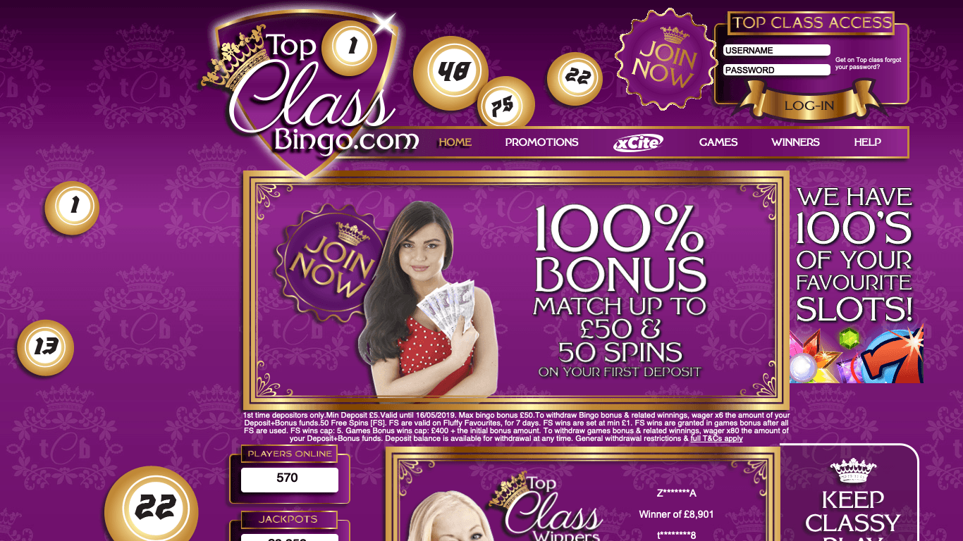 Top Class Bingo Casino