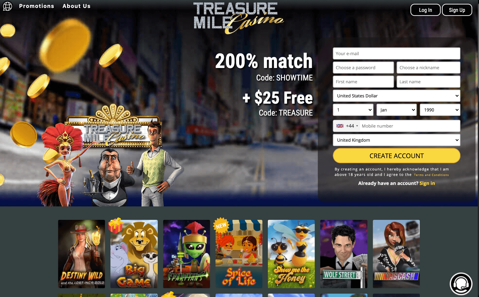 Treasure Mile Casino