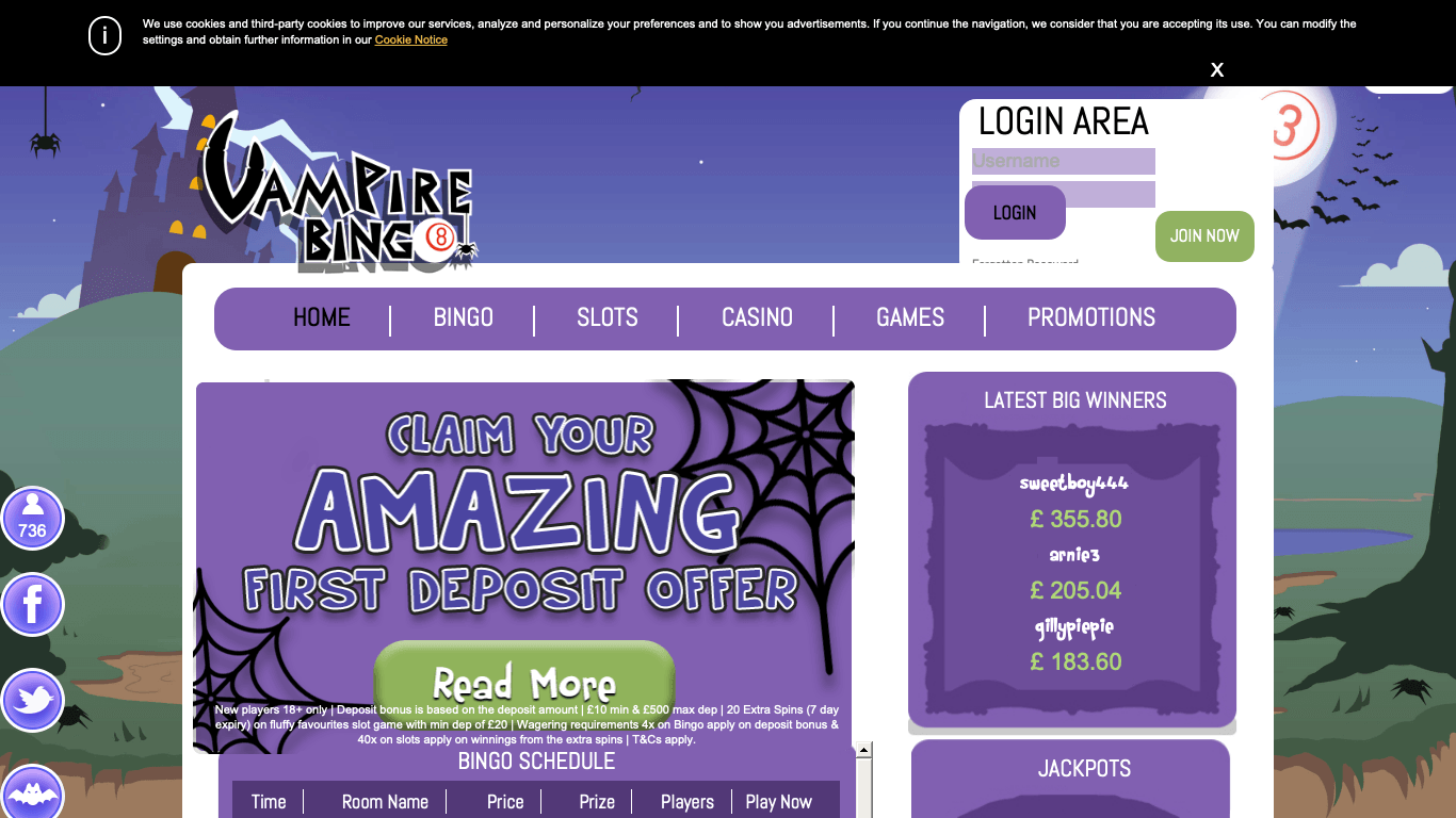 Vampire Bingo Casino