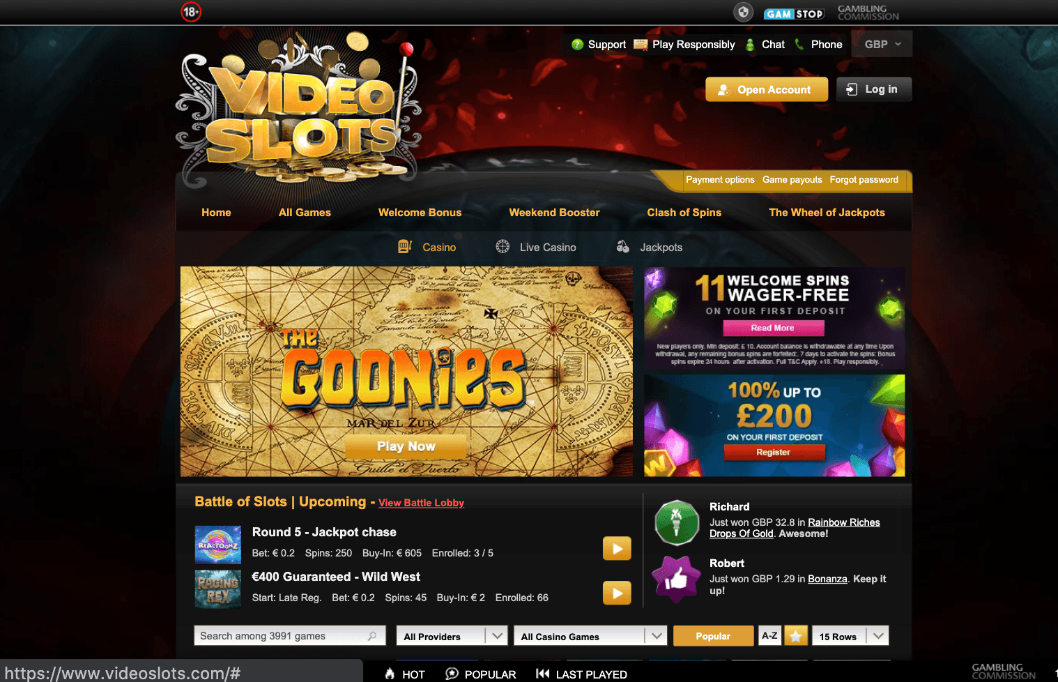 Video Slots Casino