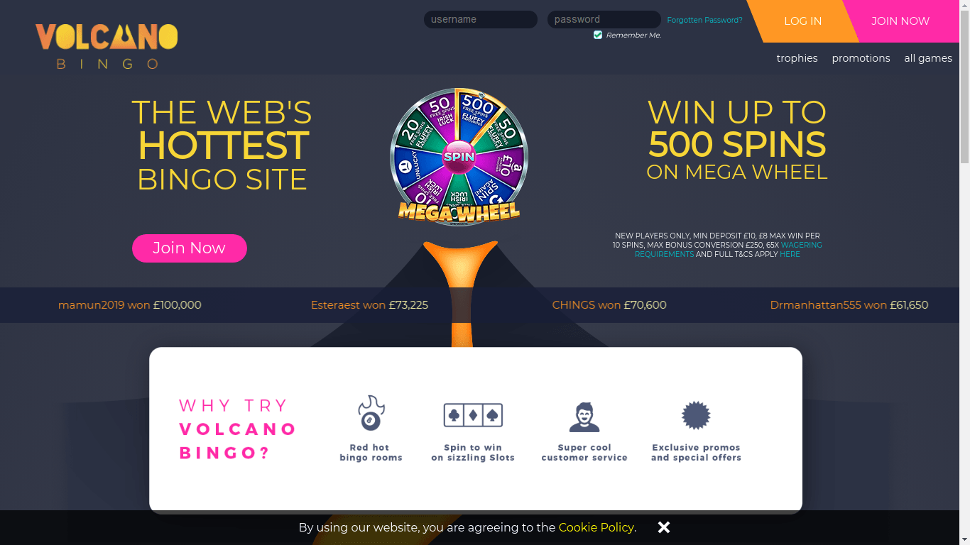 Volcano Bingo Casino