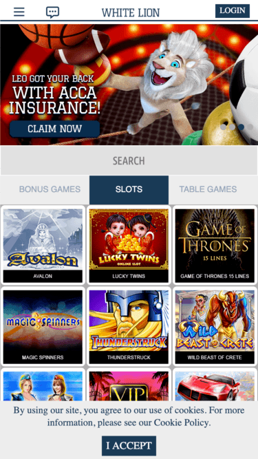 White Lion Bets Casino