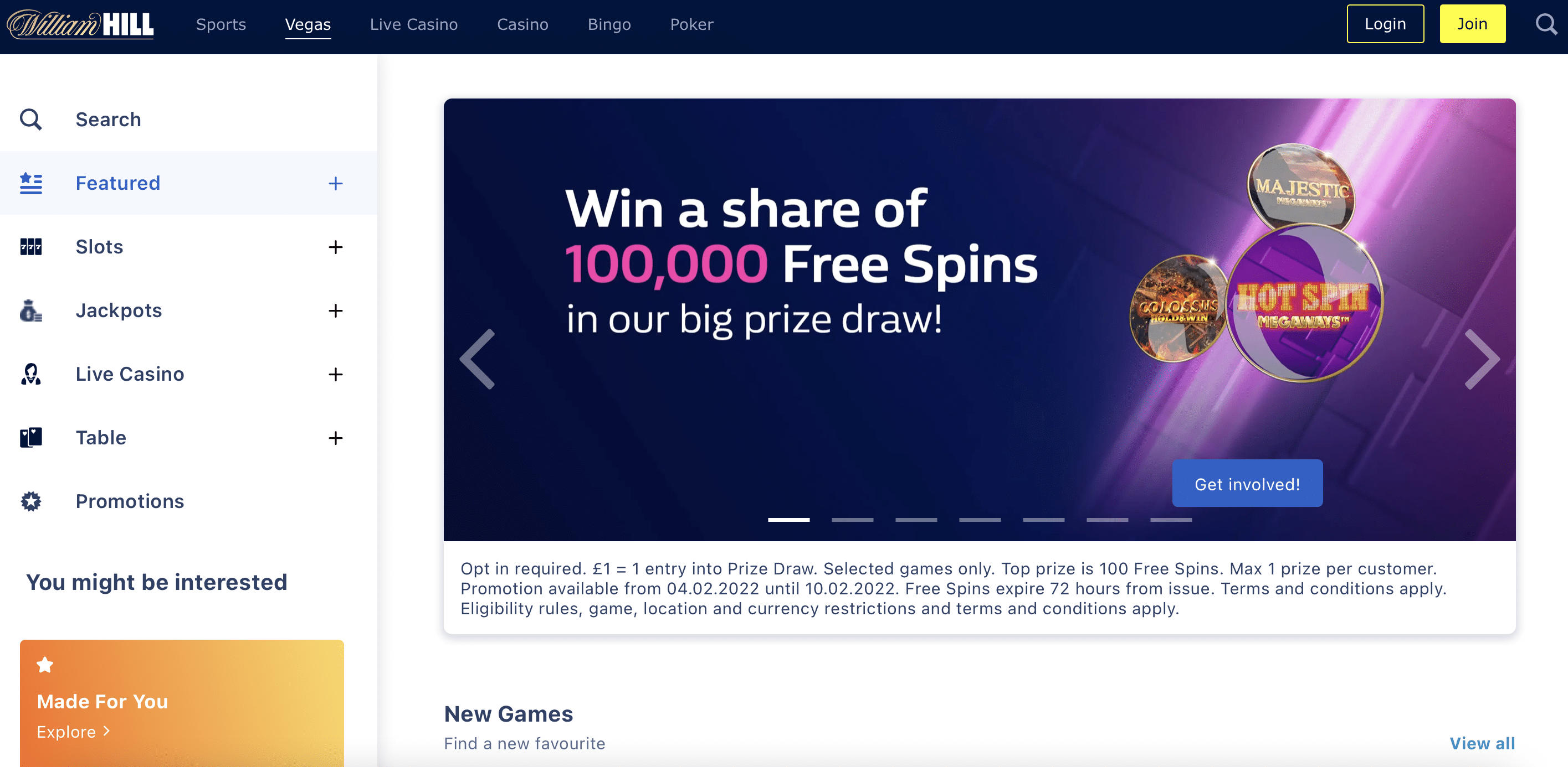 William Hill Vegas Casino