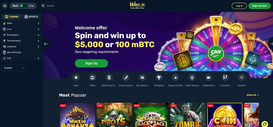 Winz.io Casino