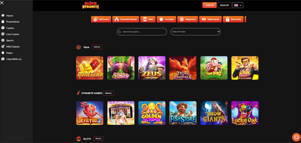 Slots Dynamite casino games screenshot