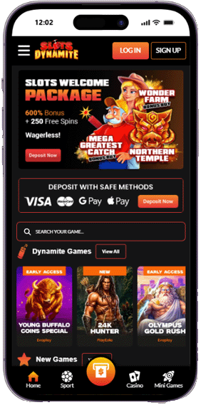 Slots Dynamite casino mobile screenshot